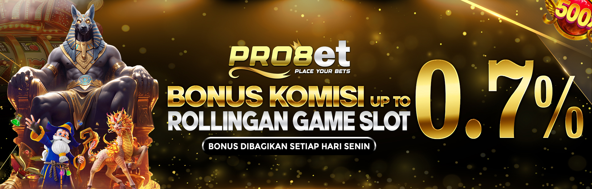 BONUS COMMISION ROLINGAN SLOT 0.7%