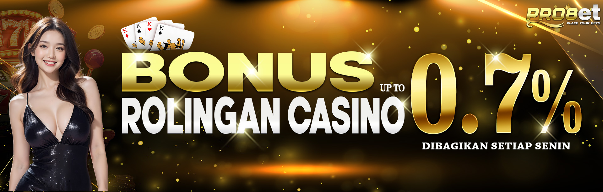 BONUS COMMISION ROLINGAN CASINO 0.7%