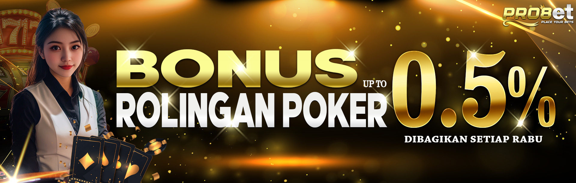 BONUS COMMISION ROLINGAN IDN & 1POKER 0.5%