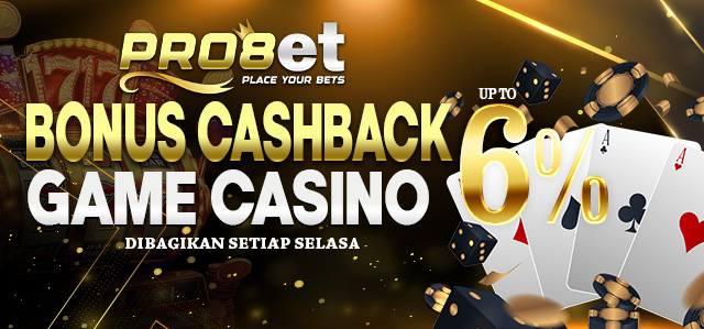 BONUS CASHBACK CASINO 6%