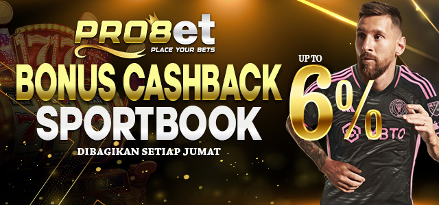 BONUS CASHBACK SPORTBOOK 6%