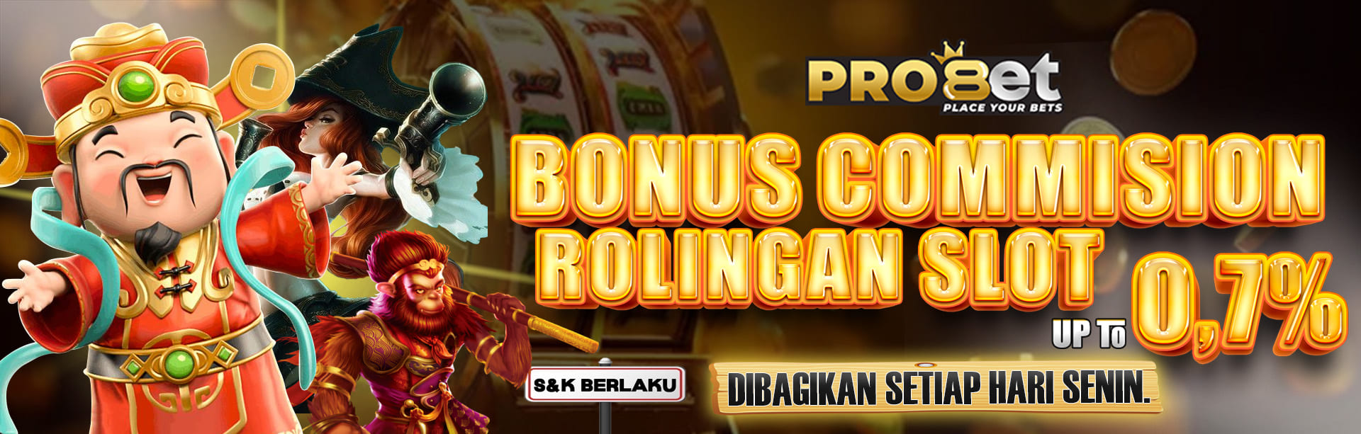 BONUS COMMISION ROLINGAN SLOT 0.7%