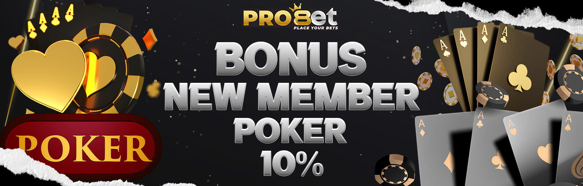 BONUS NEW MEMBER POKER 10%	