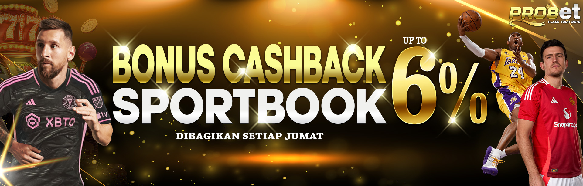 BONUS CASHBACK SPORTBOOK 6%