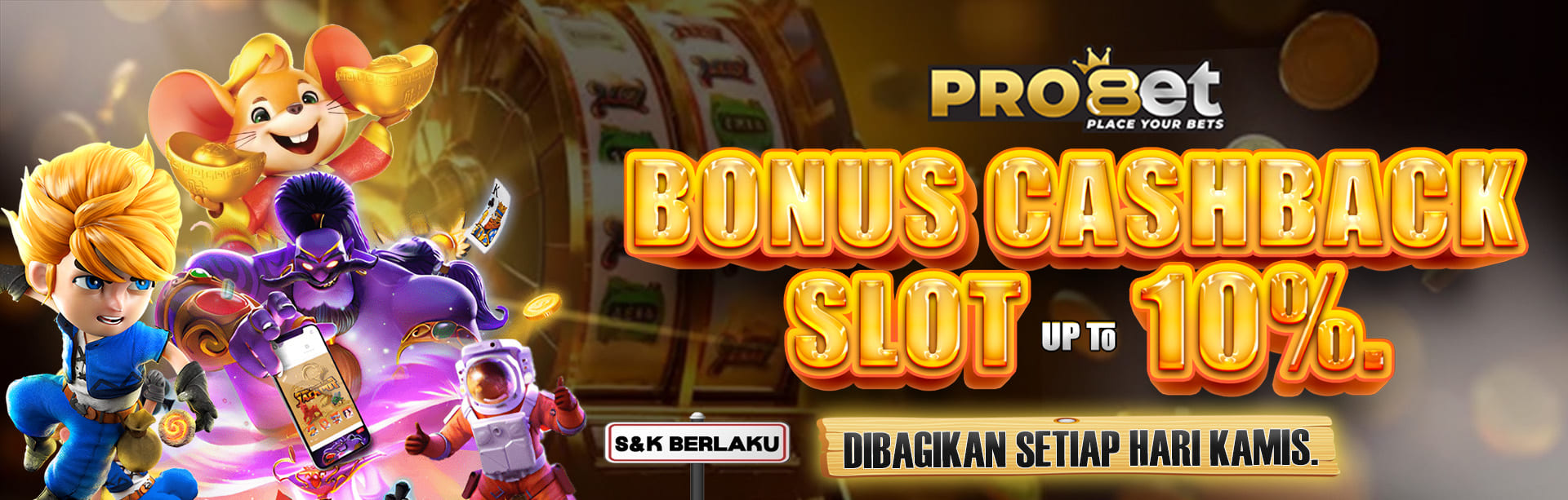 BONUS CASHBACK  SLOT 10%